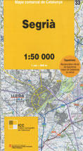 Mapes comarcal de Catalnuya 1:50 000 Segrià