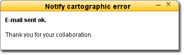 Notify error confirmation