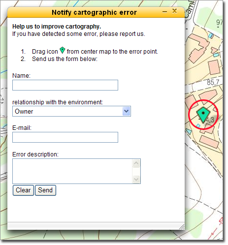Notify error