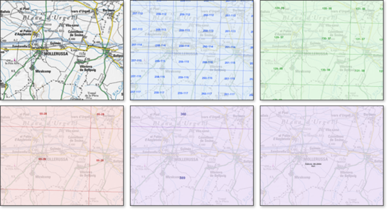 Cartographic series detail