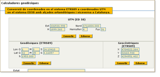 Calculadora geodèsica