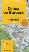 Mapa topogràfic 1:50.000 Conca de Barberà